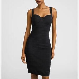 Express Bandage Sweetheart Sleeveless Black Mini Dress Size M